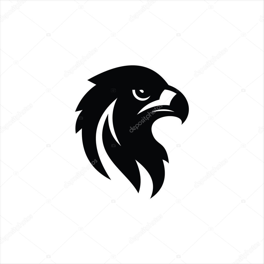 Bold eagle head design featuring fierce expression and detailed feather texture