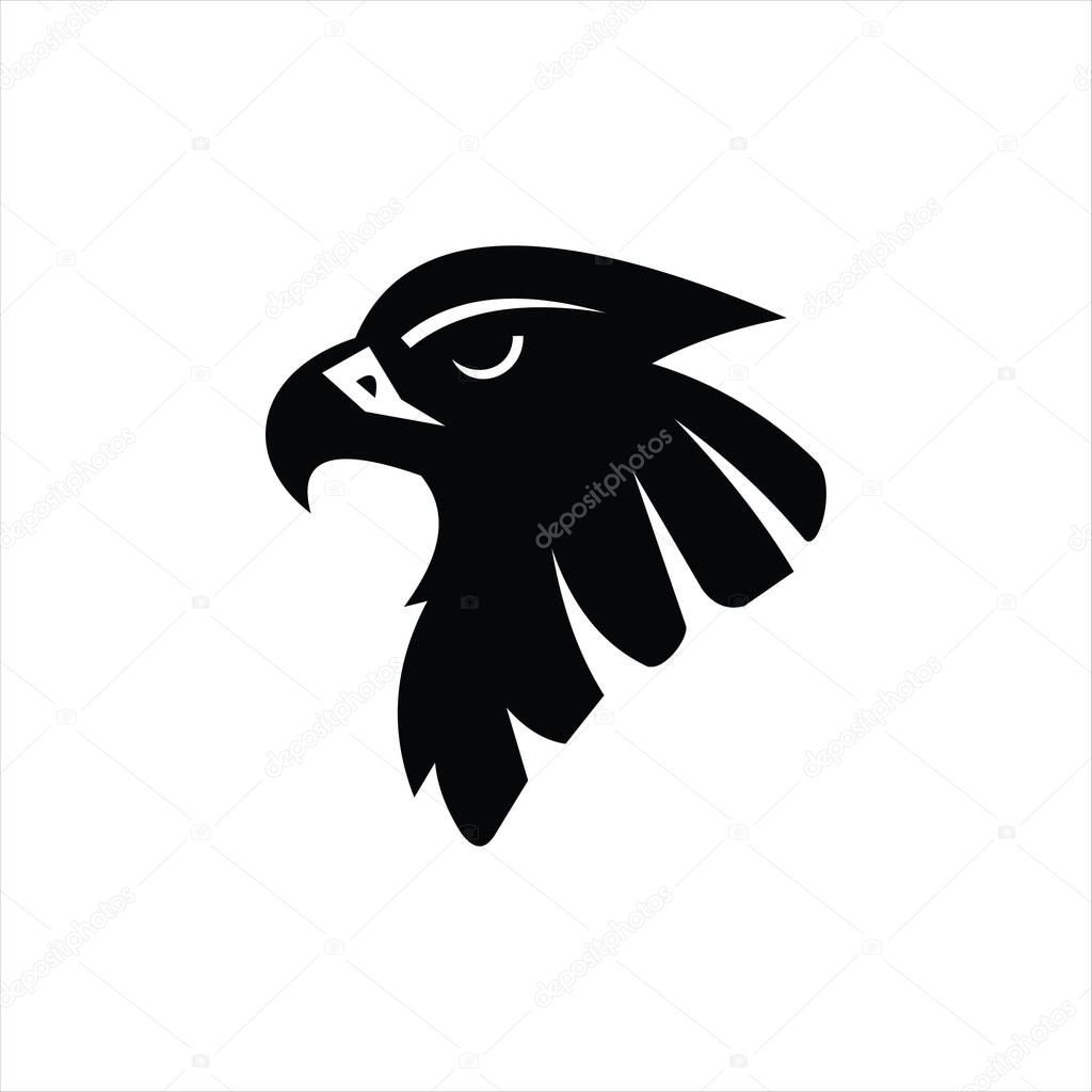 Bold eagle head design featuring fierce expression and detailed feather texture