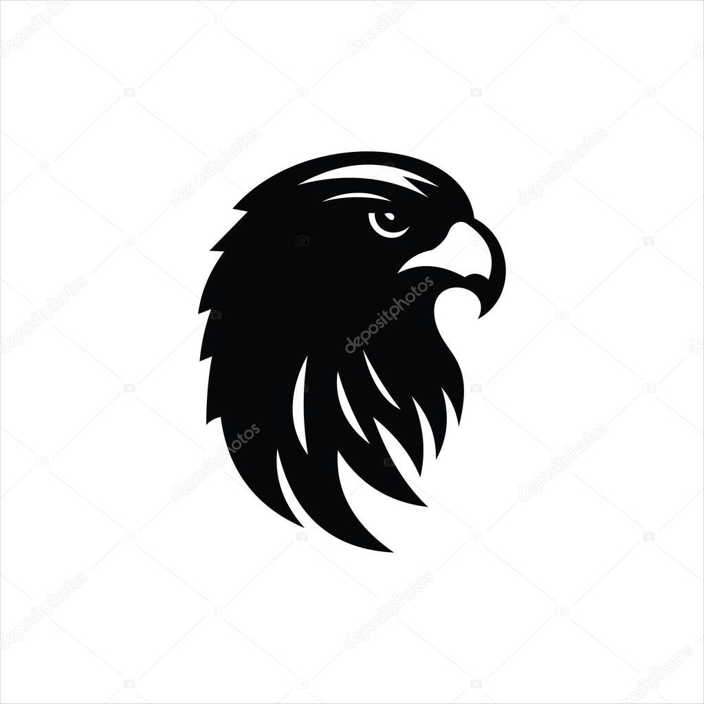 Bold eagle head design featuring fierce expression and detailed feather texture