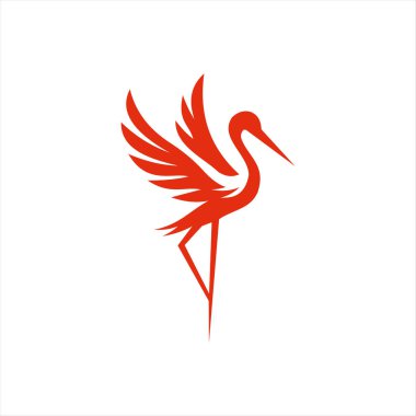 Zarif kuş silueti zarafeti, özgürlüğü, yükselişi ve refahı simgeliyor..