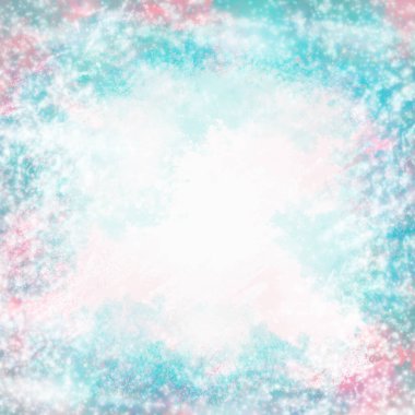 Mavi Noel arkaplanı ve kar taneleri