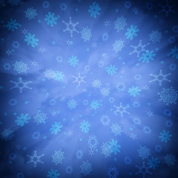 Blue Christmas Background Snowflakes — Stock Photo, Image