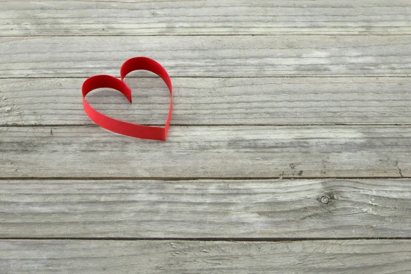 Red love heart — Stock Photo, Image