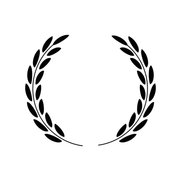 Laurel wheat wreath logo icon. Simple illustration of laurel wheat wreath logo vector — Stock Vector
