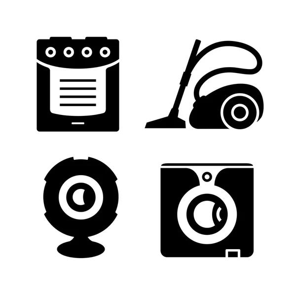 Electrodomésticos vector iconos — Vector de stock