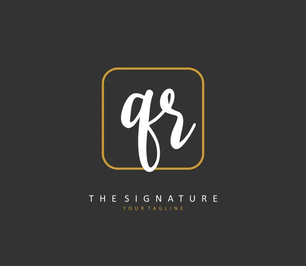 Initial Letter Handwriting Signature Logo Concept Handwriting Initial Logo Template — Stock Vector