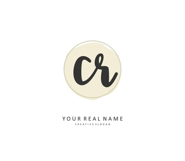 Initial Letter Handwriting Signature Logo Concept Handwriting Initial Logo Template — Stock Vector