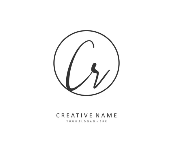 Initial Letter Handwriting Signature Logo Concept Handwriting Initial Logo Template — Stock Vector