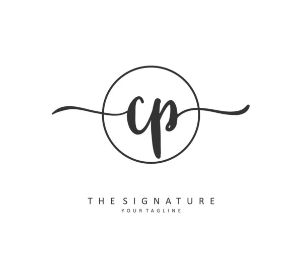 Ursprungligt Brev Handstil Och Signatur Logotyp Ett Koncept Handstil Ursprungliga — Stock vektor