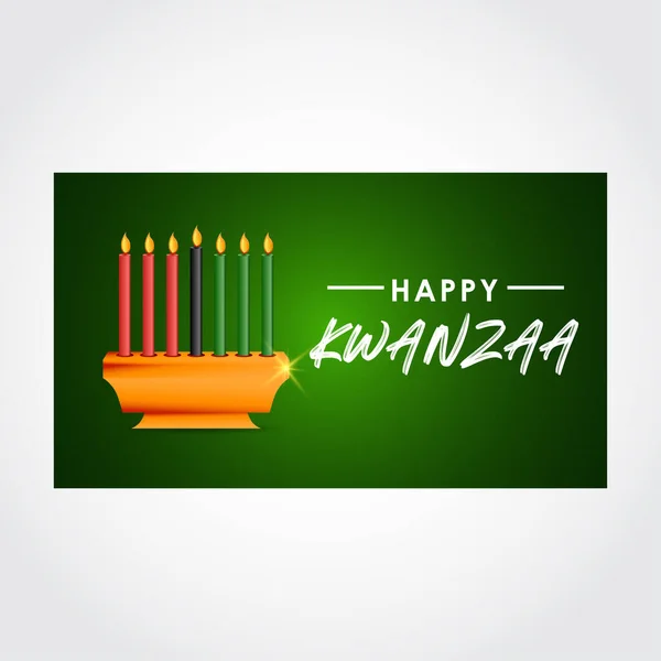 Banner Yazdırma ve Tebrik Arkaplanı için Mutlu Kwanzaa Vektör Tasarımı