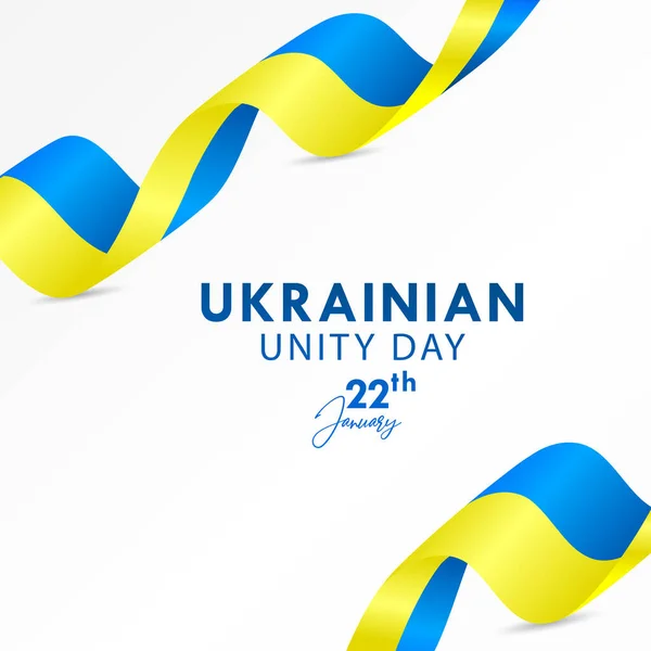 Ucraina Unity Day Design Vettoriale Banner Stampa Saluto Sfondo — Vettoriale Stock