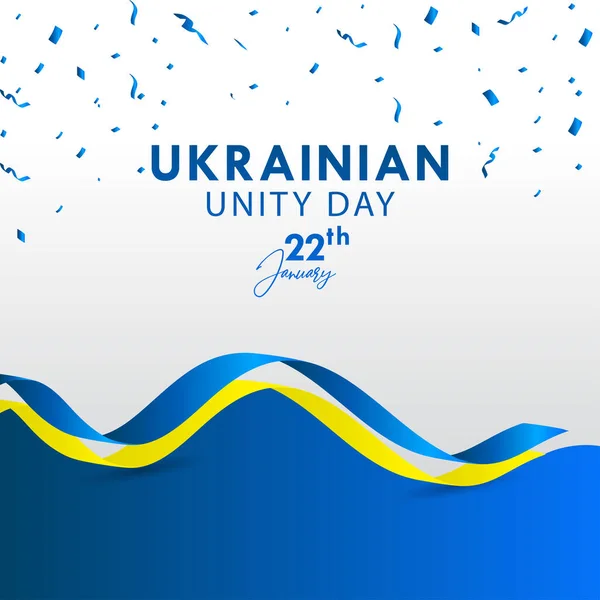 Ukrajna Egység Napja Vektortervezés Bannerhez Nyomtatás Köszöntés Háttér — Stock Vector