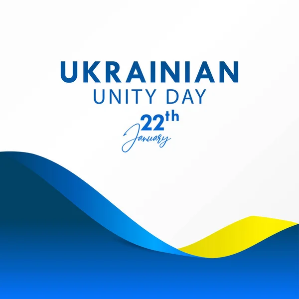 Ukraine Unity Day Vector Design Banner Print Greeting Background — Stock Vector