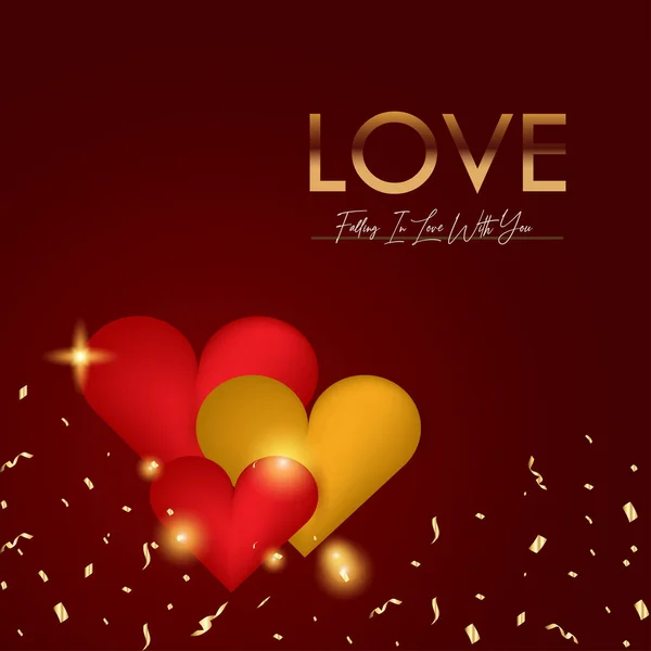 Love Sign Vector Design Für Bannerdruck Und Grußhintergrund — Stockvektor