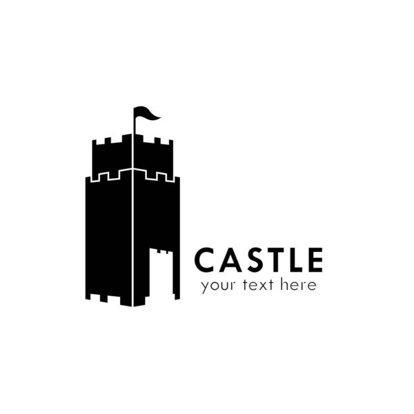 Castle Logo Vector Design For Banner Company and Brand