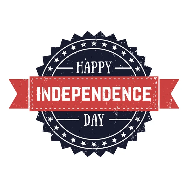 Día de la independencia americana, 4 de julio saludos, 4 de julio, signo patriótico, ilustración vectorial — Vector de stock