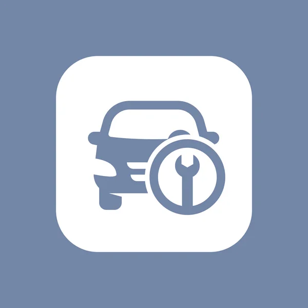 Auto-Service-Symbol auf weiß, Vektor-Abbildung — Stockvektor