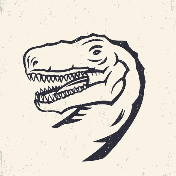 Tyrannosaurus Rex, chef för T. rex skissera, vektor illustration — Stock vektor