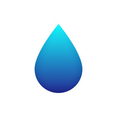 Beyaz mavi su damlası