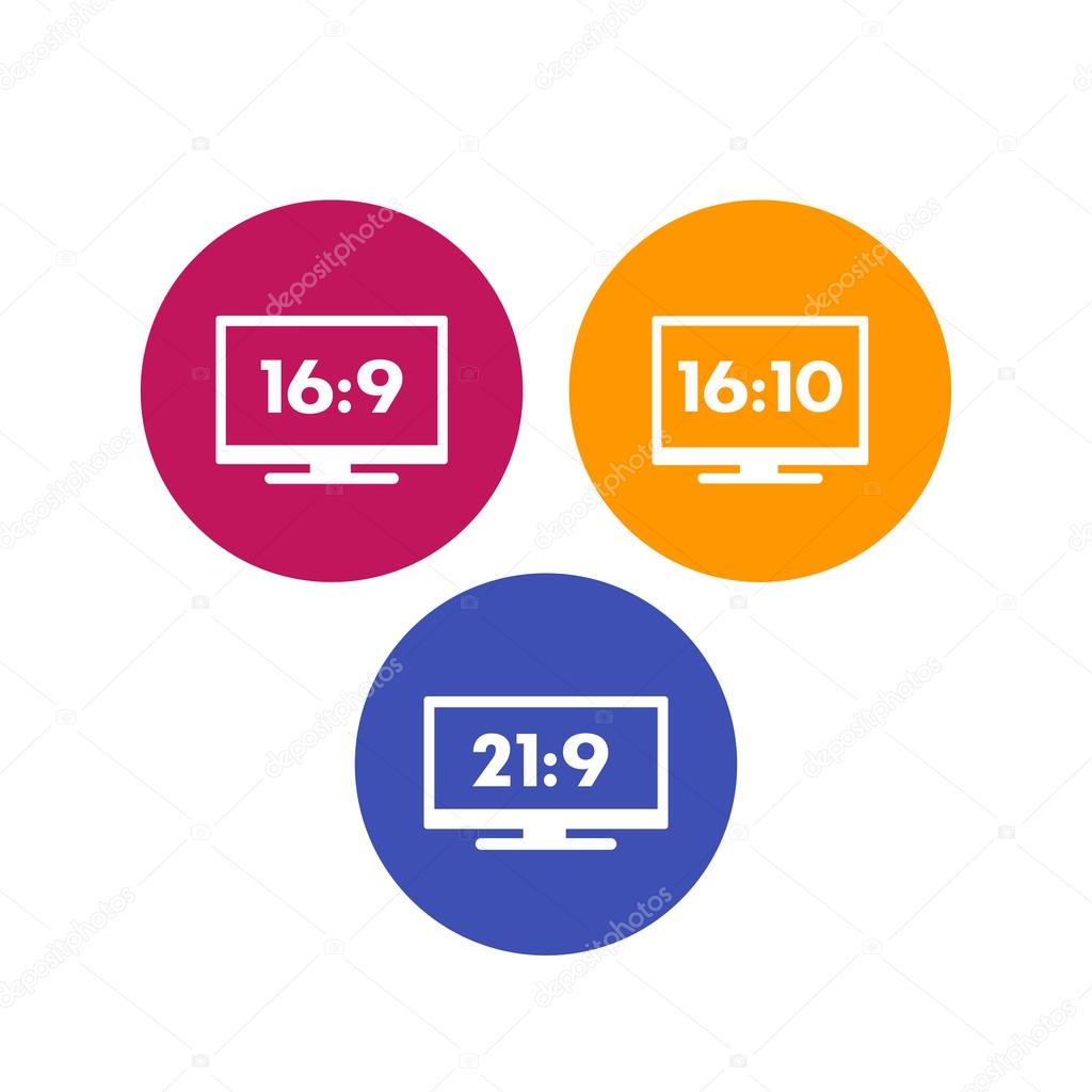 aspect ratio icons on