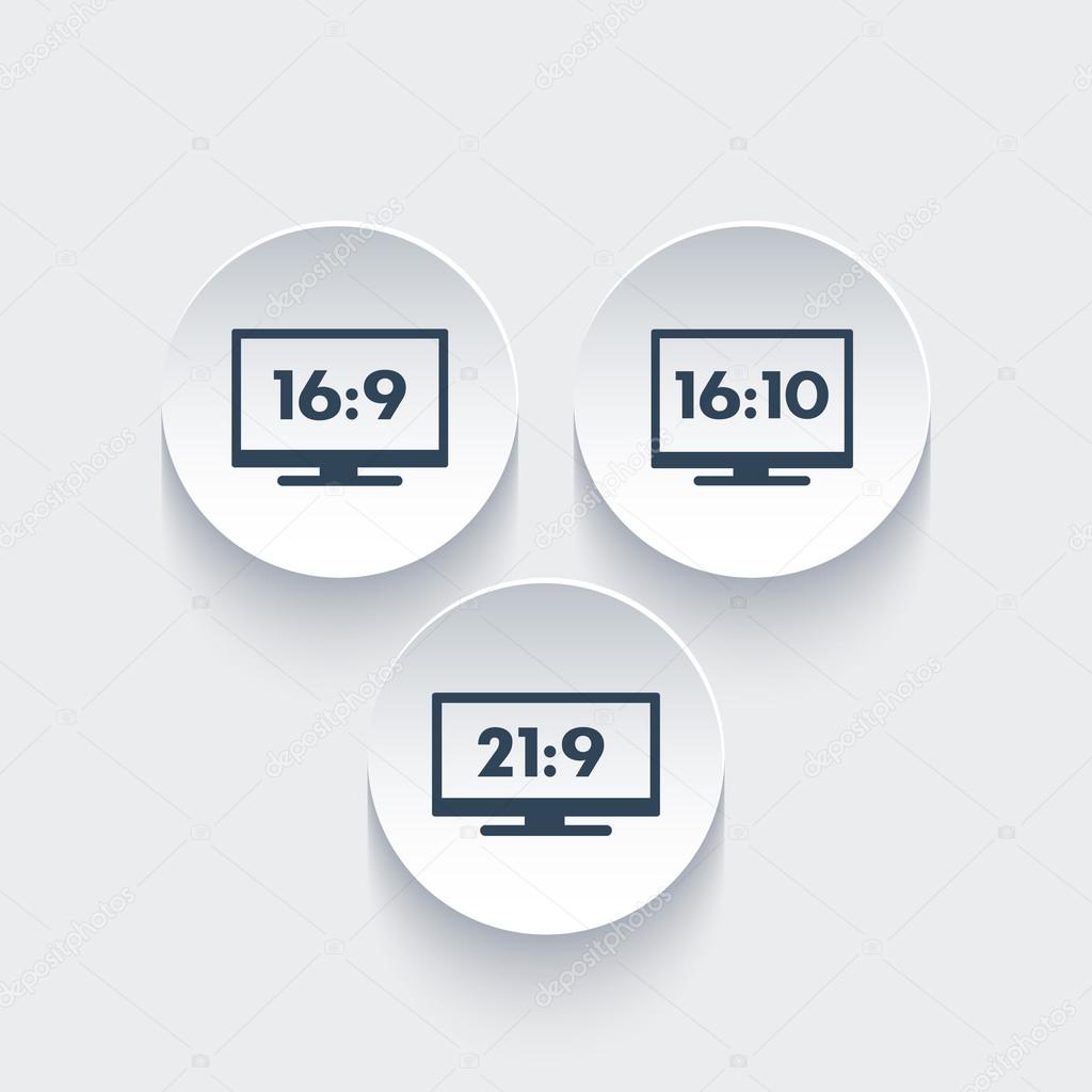 aspect ratio icons widescreen