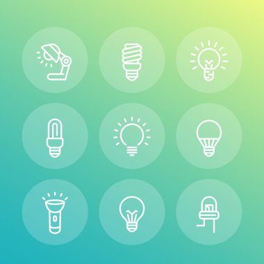 ampulleri satır Icons set