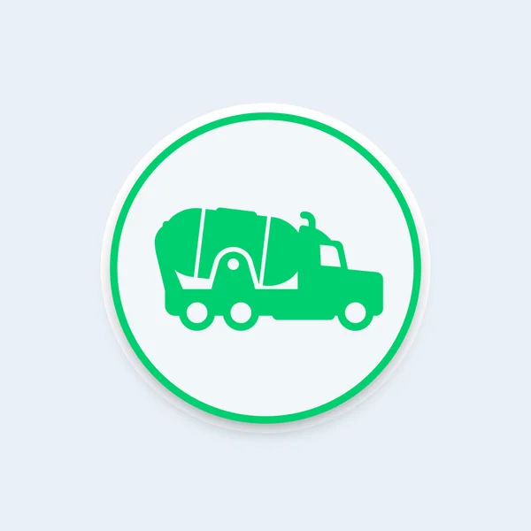 Concrete truck icon — Stock Vector