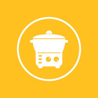 Elektrikli Ocak simgesi, vapur, Hayır, çok Ocak, vektör çizim