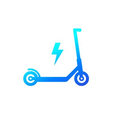 kick scooter, elektrik taşıma simgesi