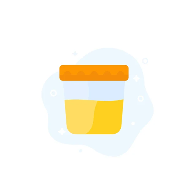 Urine test icon, flat vector — Stock Illustration Urine test icon, flat vector Royalty Free Stock Illustrations