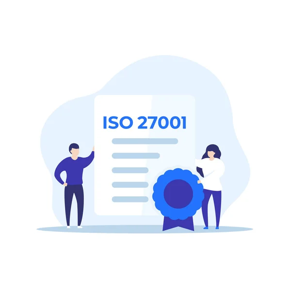 Iso 27001 certificate imágenes de stock de arte vectorial | Depositphotos