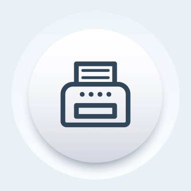 yazıcı simgesi, doğrusal biçim