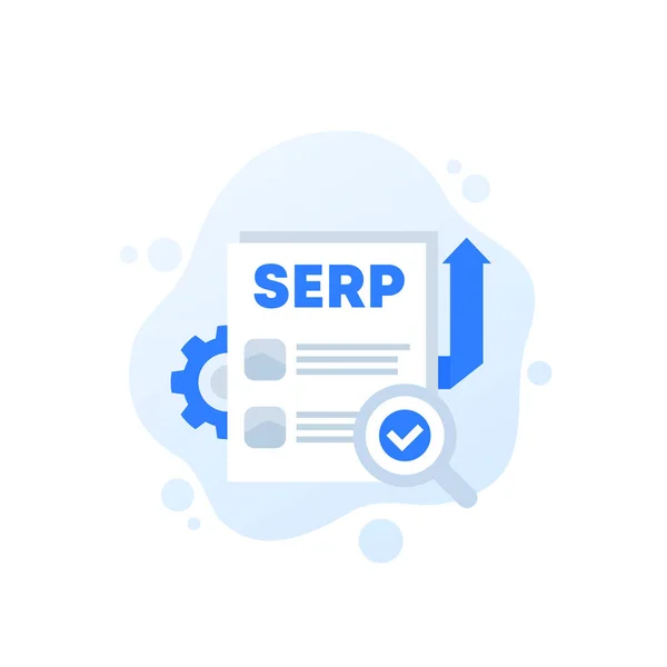 Ikona SERP, vektor optimalizace seo — Stockový vektor