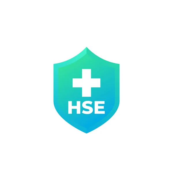 HSE ikon pajzzsal és kereszttel — Stock Vector