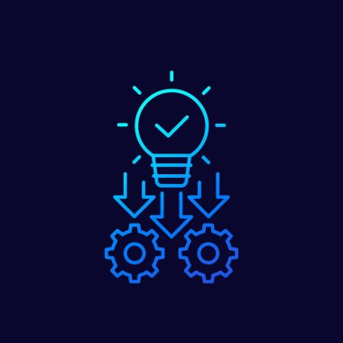 doğrusal simge, fikir yürütme kavramını uygula