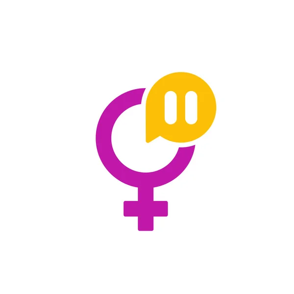 Ícone da menopausa, símbolo no branco — Vetor de Stock