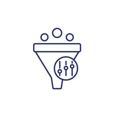 denetimli huni, satır simgesi