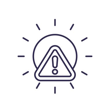 UV radyasyon uyarısı, satır simgesi