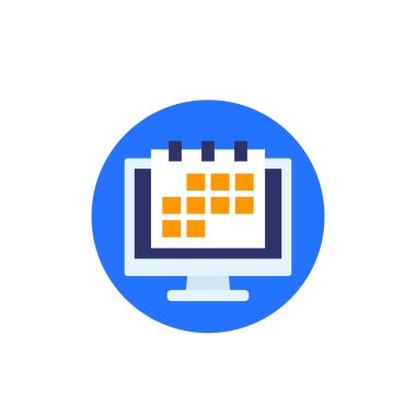 Bilgisayar simgesi olarak zamanlaması, düz