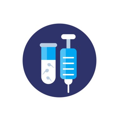 suni döllenme simgesi, düz vektör