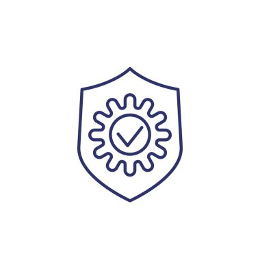 Antibakteriyel koruma simgesi, kalkan ve bakteri