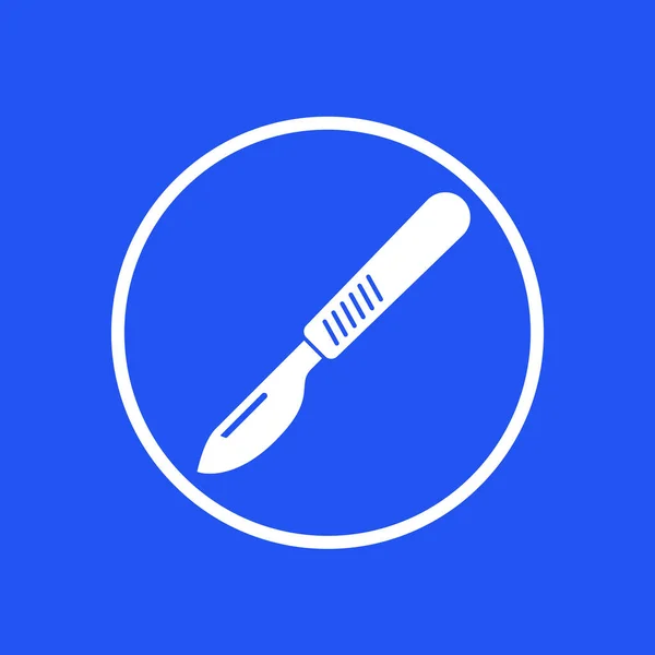Skalpell ikon, kirurgi verktyg vektor — Stock vektor