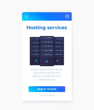 ev sahipliği hizmetleri, mobil uygulama ui tasarım vektörü