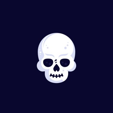 kafatası vektör logosu, etiket tasarımı