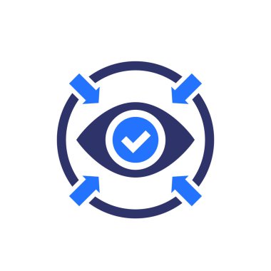 Göz ve vektör ile simgeyi odakla