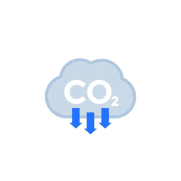 Co2二氧化碳排放，减少排放图标 — 图库矢量图片