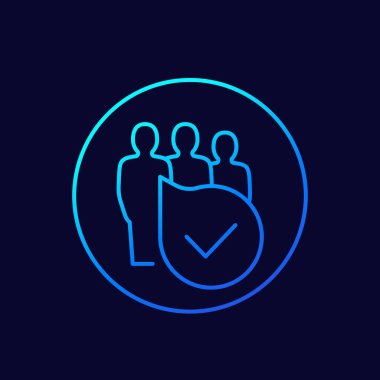 takım becerileri doğrusal simge, vektör