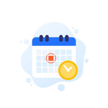 son teslim tarihi vektör simgesini ayarla