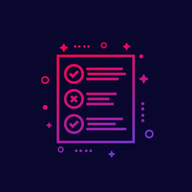 Web için test satırı simgesi