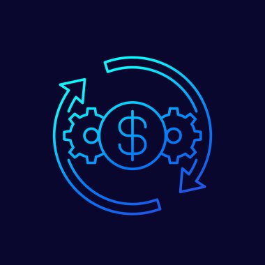 maliyet etkin, optimizasyon ve verimlilik simgesi